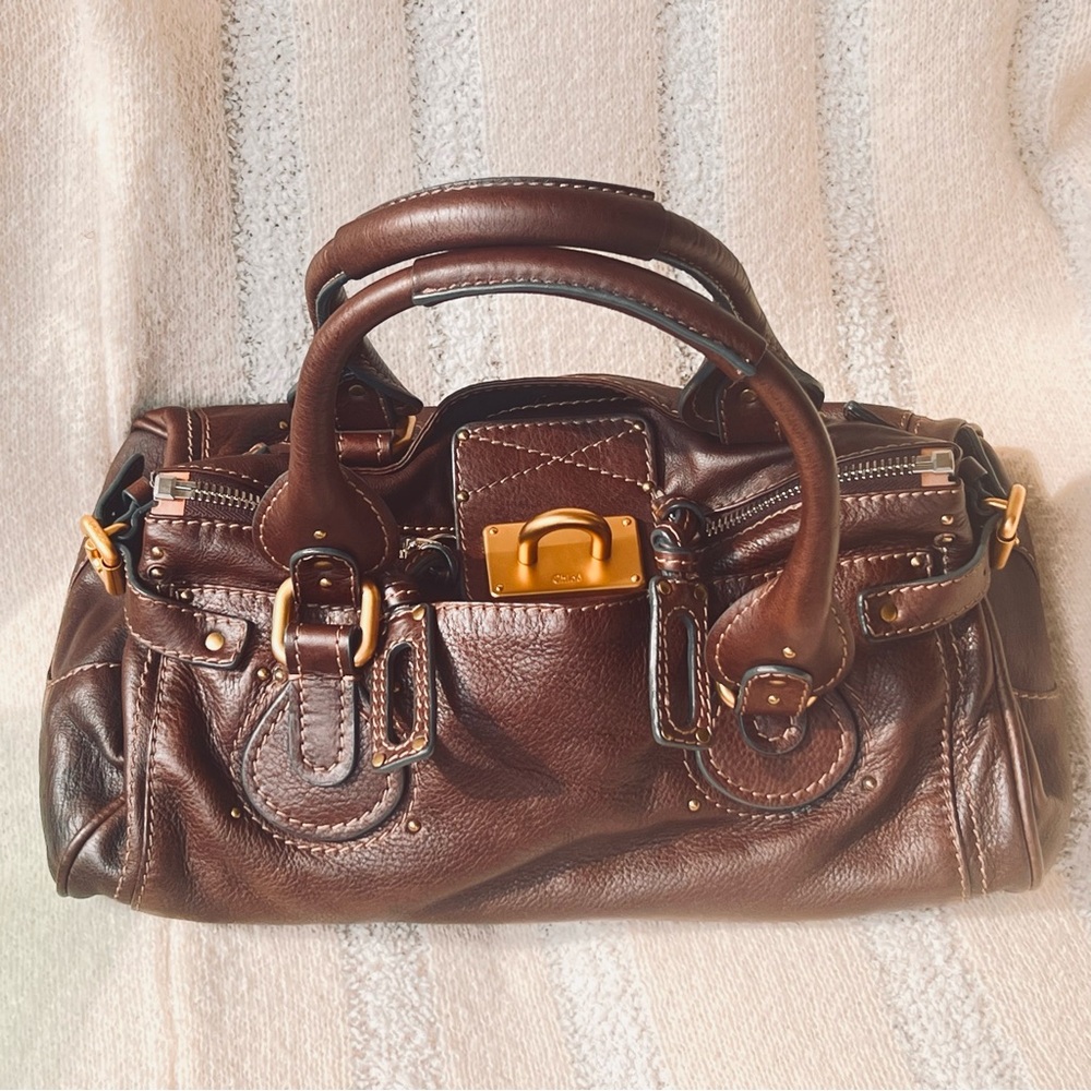 Chloé Paddington Chocolate Brown Leather Bag EUC Vintage Y2K